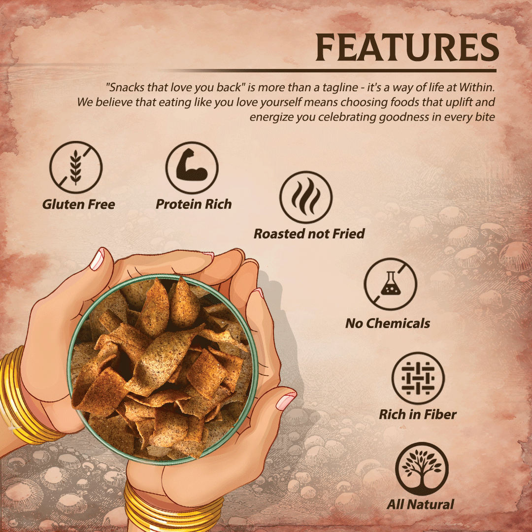 Key features of Oyster Mushroom Chips – vegan, baked, preservative-free