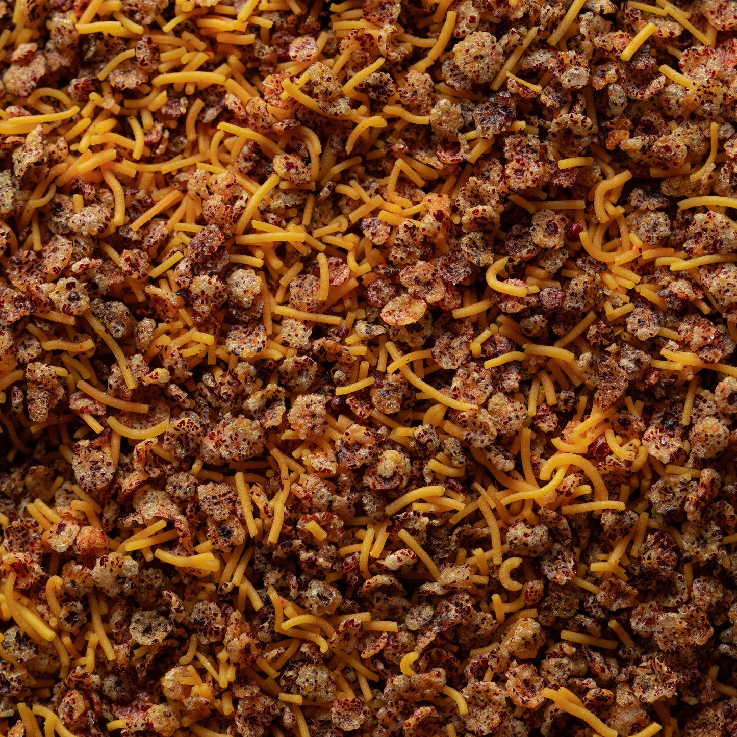 Close-up view of Red Millet Namkeen – crunchy, high-fibre millet snack