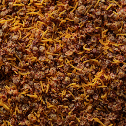 Close-up view of Red Millet Namkeen – crunchy, high-fibre millet snack